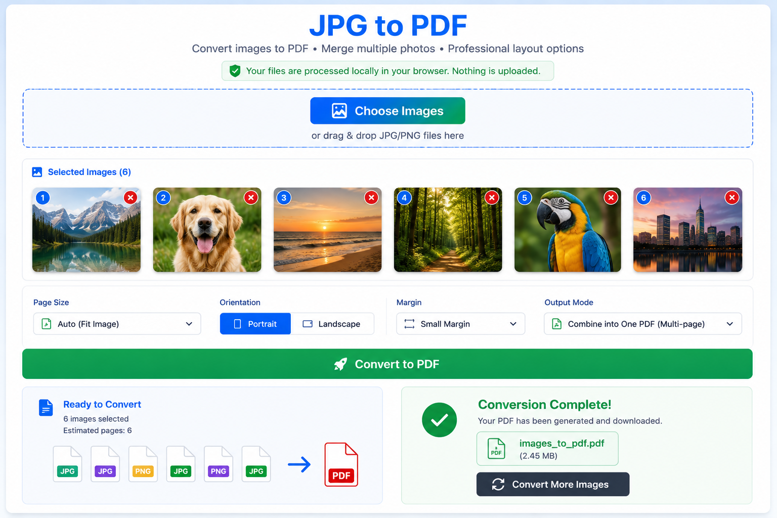 JPG to PDF converter