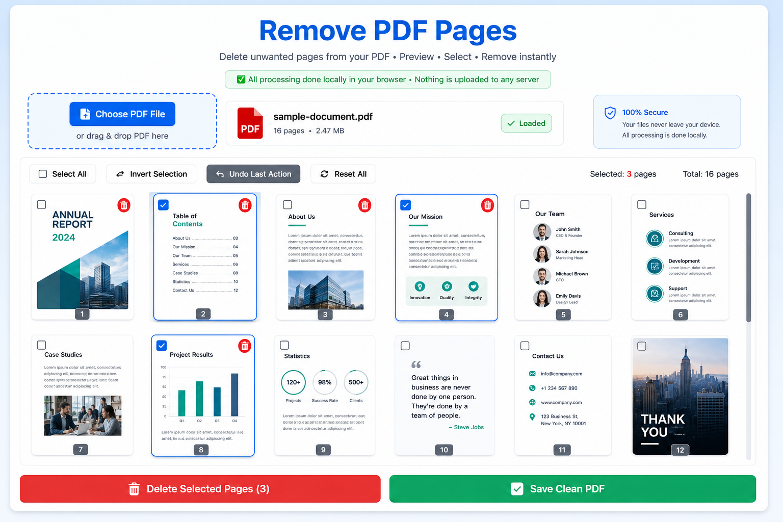 Remove PDF Pages